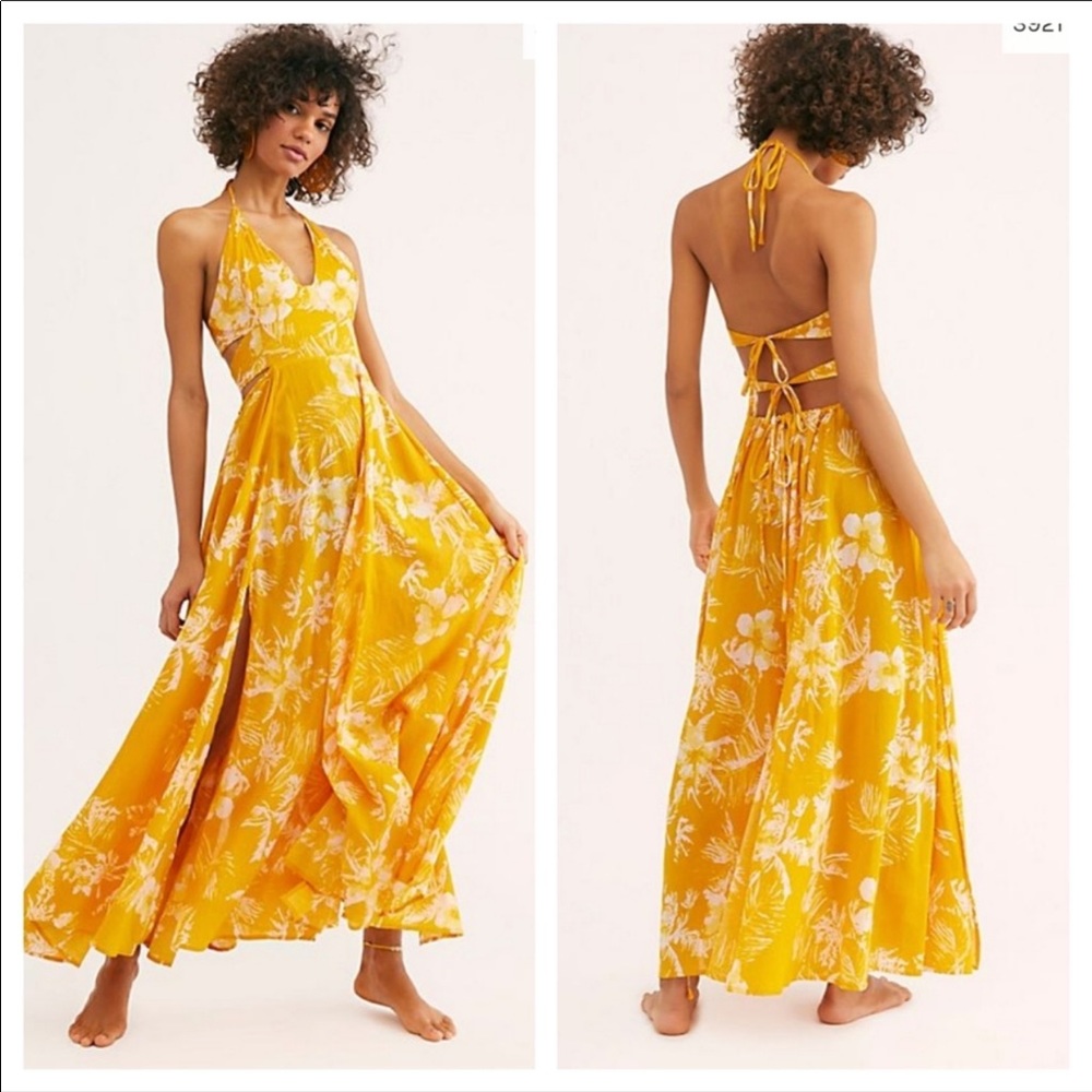 💕HP💕 NWT Free People Lille Printed Maxi Dress